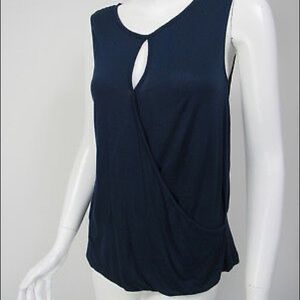 CABi keyhole neck wrap tank